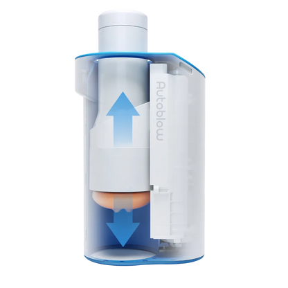 Indvendig struktur af Autoblow AI Ultra sleeve med tekstureret kanal designet til øget stimulation og en mere intens oplevelse
