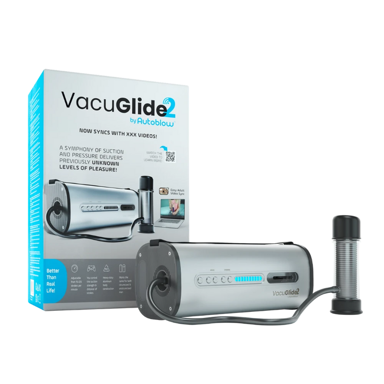 Autoblow VacuGlide 2 med sleeve, slange og original emballage