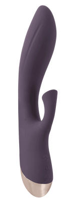 Javida Sucking Vibrator i elegant lilla design – kombinerer lufttryksstimulation og vibration for intens dobbelt nydelse. Fremstillet i silikone, genopladelig, vandtæt og ideel til sanselig solo- eller parleg.