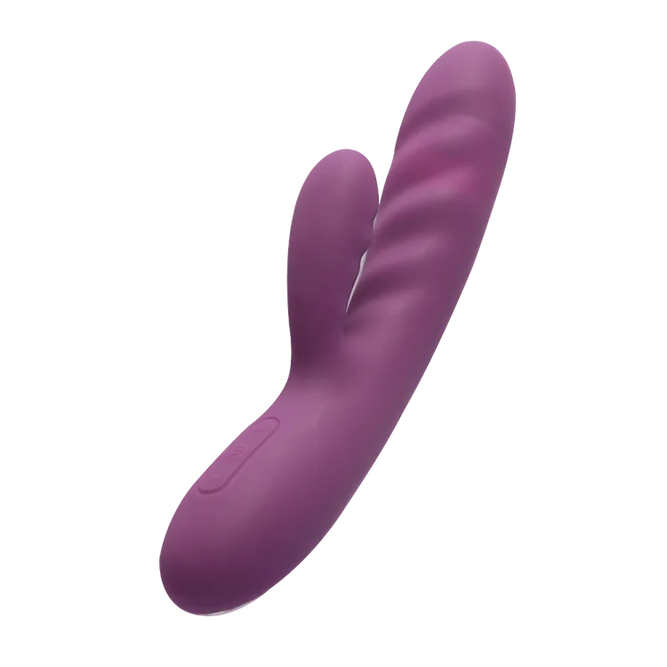 Svakom Avery vibrator i elegant lilla design – fleksibel og kraftfuld dobbeltstimulation med bløde bølger og klitorisstimulator. Fremstillet i kropssikker silikone, genopladelig og ideel til dyb, sanselig nydelse for kvinder.