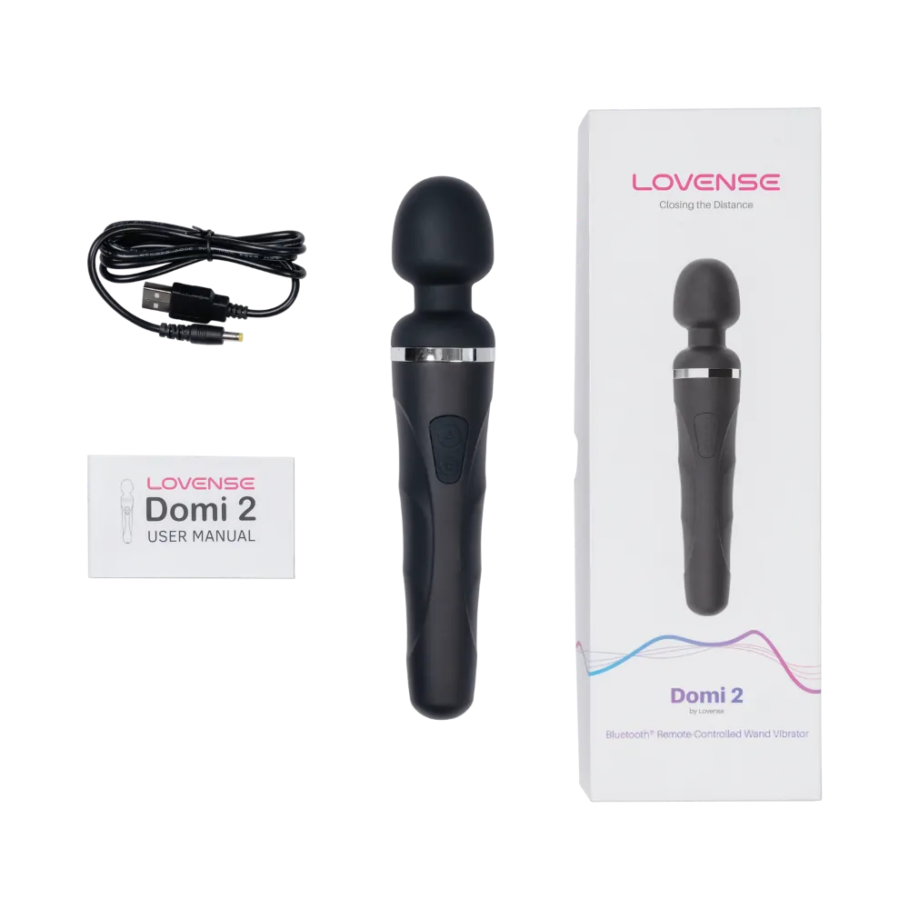 Lovense Domi 2 med ladekabel, brugermanual og original emballage