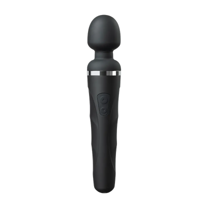 Sort Lovense Domi 2 wand vibrator set forfra