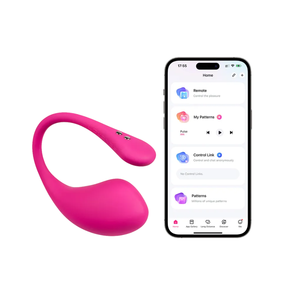Lovense Lush 3 fjernstyret ægvibrator i silikone sammen med smartphone-app. Kombinerer kraftige vibrationer, Bluetooth-styring og langdistanceforbindelse for leg, nydelse og parintimitet – hjemme eller på afstand.