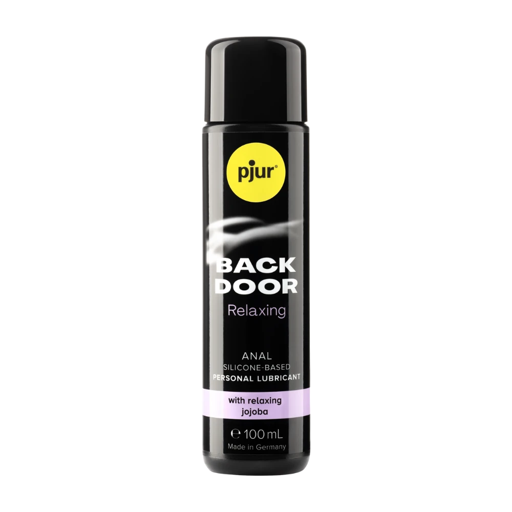 Pjur Back Door Relaxing 100 ml – en silikonebaseret glidecreme med beroligende jojoba, skabt til anal nydelse og komfort. Perfekt til dig, der ønsker blød, langvarig glid og afslappet oplevelse.