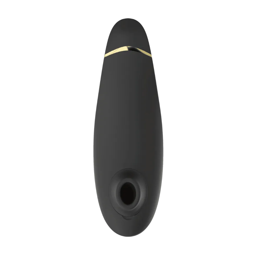 Sort intimprodukt med luftbaseret stimulationsteknologi og gylden detalje. Ergonomisk og diskret design til målrettet, blid stimulering. Skabt til sanselig nydelse og kropsvenlig komfort.